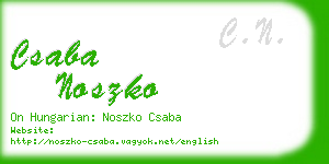 csaba noszko business card